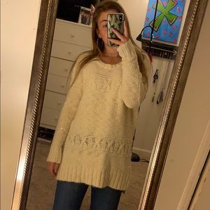 Cream American Eagle Sweater
